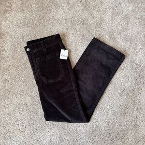 Free People High Time Velvet Kick Flare Pants